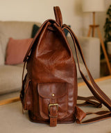 Leather Backpack for Men & Women, Handmade Vintage Laptop Backpack, Travel Leather Rucksack, College Work Bag, Gift